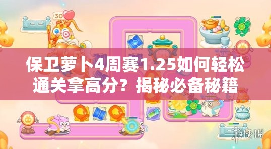 保卫萝卜4周赛1.25如何轻松通关拿高分？揭秘必备秘籍攻略！