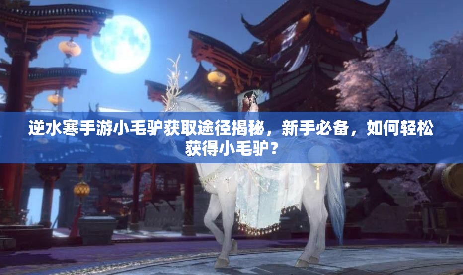 逆水寒手游小毛驴获取途径揭秘，新手必备，如何轻松获得小毛驴？