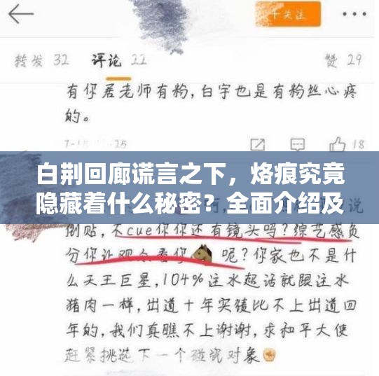 白荆回廊谎言之下，烙痕究竟隐藏着什么秘密？全面介绍及演变史揭秘