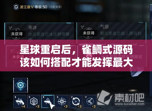 星球重启后，雀鲷式源码该如何搭配才能发挥最大效能？