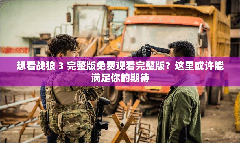 想看战狼 3 完整版免费观看完整版？这里或许能满足你的期待