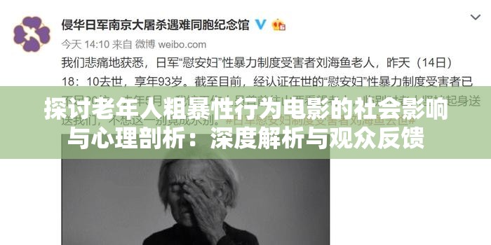 探讨老年人粗暴性行为电影的社会影响与心理剖析：深度解析与观众反馈