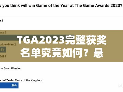 TGA2023完整获奖名单究竟如何？悬念揭晓及其演变史专题