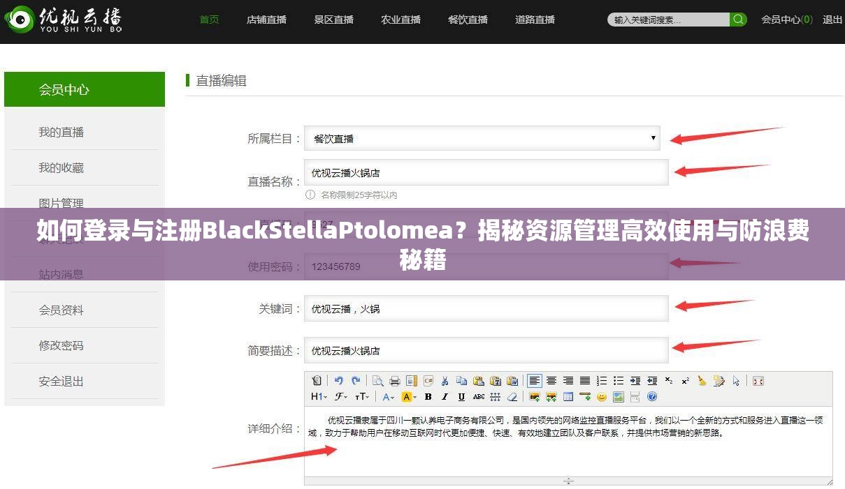 如何登录与注册BlackStellaPtolomea？揭秘资源管理高效使用与防浪费秘籍