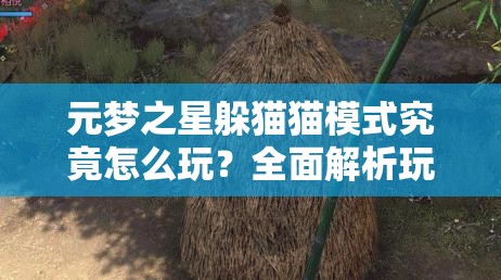 元梦之星躲猫猫模式究竟怎么玩？全面解析玩法攻略揭秘！