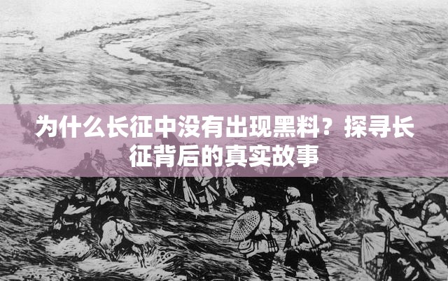 为什么长征中没有出现黑料？探寻长征背后的真实故事