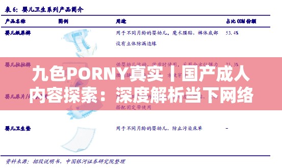 九色PORNY真实丨国产成人内容探索：深度解析当下网络热议的成人文化现象与趋势