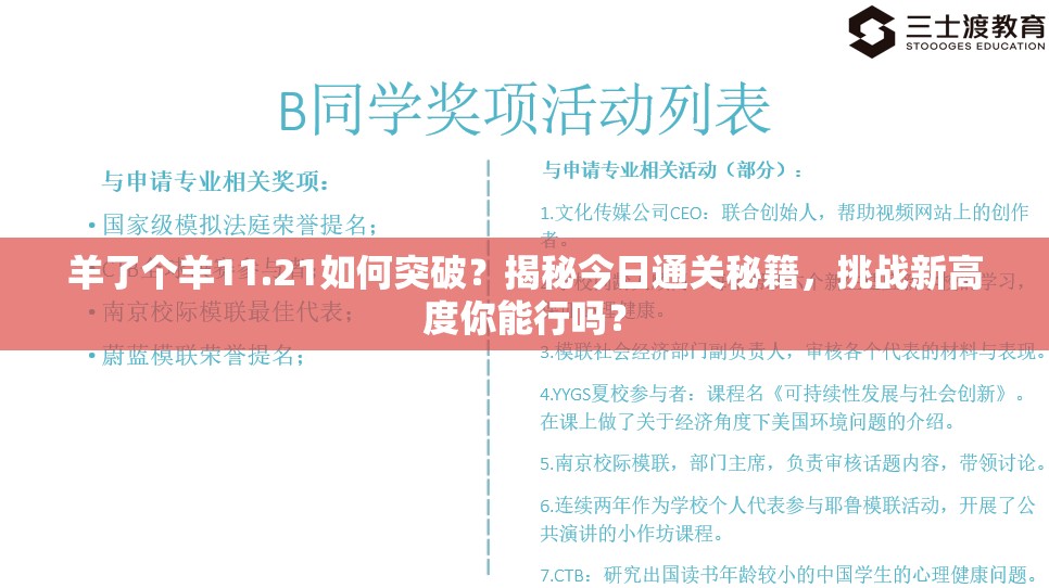 羊了个羊11.21如何突破？揭秘今日通关秘籍，挑战新高度你能行吗？