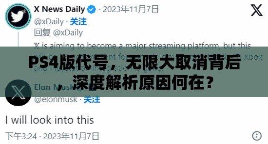 PS4版代号，无限大取消背后，深度解析原因何在？