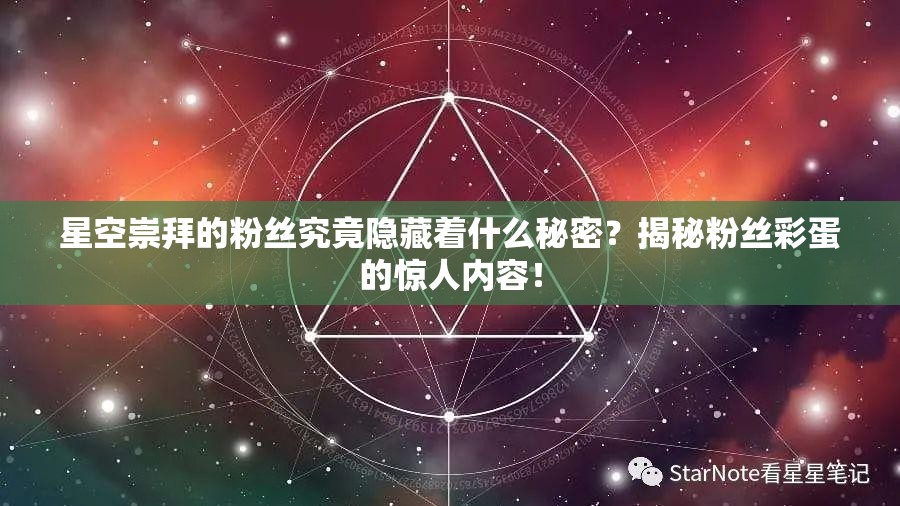 星空崇拜的粉丝究竟隐藏着什么秘密？揭秘粉丝彩蛋的惊人内容！