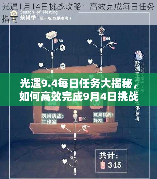 光遇9.4每日任务大揭秘，如何高效完成9月4日挑战任务攻略？