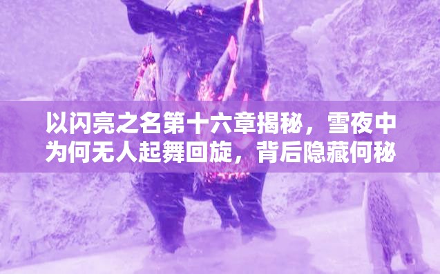 以闪亮之名第十六章揭秘，雪夜中为何无人起舞回旋，背后隐藏何秘密？