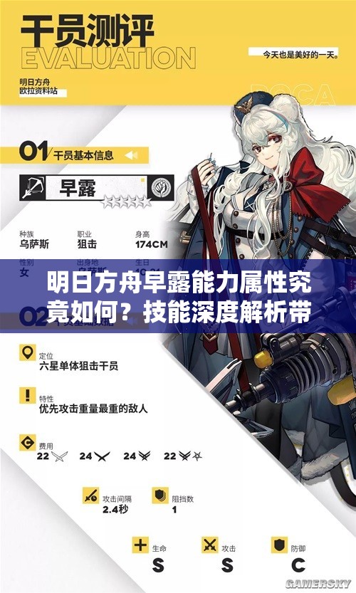 明日方舟早露能力属性究竟如何？技能深度解析带你揭晓！