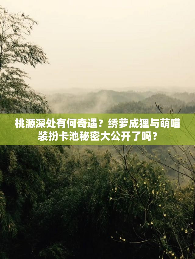 桃源深处有何奇遇？绣萝成狸与萌喵装扮卡池秘密大公开了吗？