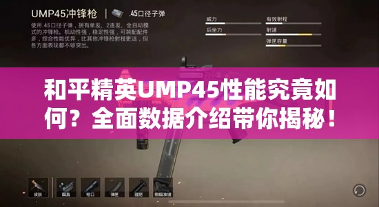 和平精英UMP45性能究竟如何？全面数据介绍带你揭秘！