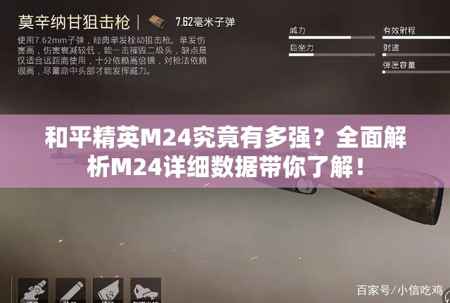 和平精英M24究竟有多强？全面解析M24详细数据带你了解！